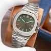 5 Colors Wristwatches Size 40 mm 5711 1A Stainless Steel 324 Automatic Mechanical Transparent Mens Watch Watches3120