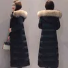 femmes hiver bulle manteaux bas longs vêtements rembourrés couleur unie noir veste puffer chaud épais hiver parkas 211130