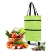 Storage Bags Foldable Shopping Bag Trolley Cart With Wheels Grocery Reusable Eco Large Organizer Waterproof Basket9215224