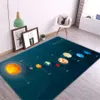 Sistema 3D Sistema Solar Crianças Tapete Espacial Planeta Tapete Para Menino Quarto Anti-Slip Mat Bathroom Decoração Decoração Jogar Rastejamento Piso Mat 210727