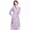 Robe longue de piste d'été pour femmes, manches courtes, solide, florale, ajourée, brodée, mi-mollet, élégante, 210603