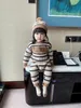 Infant baby rompers winter newborn boy knitted jumpsuit with hat outfits cute children girl warm outwear overalls252g9893150