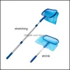 Pool Swimming Water Sports Outdoorspool Aessories 1Pc Fish Pond Clean Skimmer Net Pole Ponds Cleaning Debris Leaf Rake With Adju1444999