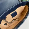 Luxurys Designers Bags Marmont Gold Chain crossbody bag 443497 Handbags high quality Handbag soft Genuine Leather women Shoulder B303W
