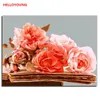 Målningar 5D DIY Diamond Painting Flower Mosaic Konst Nålverk Rosa Tulpan Röd Rose Bild Rhinestone Cross Stitch Broderi