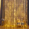 USB Girlande LED Vorhang Licht 3m*3M 300 Köpfe Dekoration Vorhänge 8 Modelle für Party/Weihnachten/Hochzeit DH9356