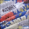Ensembles de draps Fournitures de literie Textiles de maison Jardin 3 pièces sur élastique Style floral Drap-housse imprimé réactif Sabanas Cama 150 Queen/King