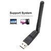 MT7601 USB Адаптер Adapter 150 Мбит / с Lan Адаптер 2.4 ГГц Беспроводная WiFi Антенна для ноутбука цифровой спутниковый приемник