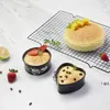 New4 / 7/9/10 inç Bakeware Yaratıcı Yuvarlak Kalp Şeklinde Springform Pişirme Kalıp FDA Yapışmaz Gıda Sınıfı Kek Pan Seti EWE6668