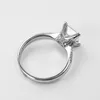 ビクトリアプリンセスカット7mm 2カラットキュービックジルコニアCZの結婚指輪女性100％925スターリングシルバージュエリーJ-038