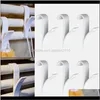 Hooks Rails 4 stks6pcs Plastic Rack Closet Haak PS Badkamer Handdoek Radiator KIEEEE NX6Y3