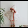 Uitloper kleding baby moederschap drop levering 2021 baby meisje winter kinderen bontjassen plaid hoodie mantel jas peuter jas kleine jongen kleding