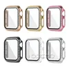 Diamentowy ekran Ochraniacze Case dla Apple Watch Band Iwatch 44mm 42mm 40mm 38mm Bling Crystal Pełny okładki Przypadki Ochronne Zderzak ze skrzynką detaliczną