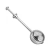 New Tea Infuser Stainless Steel Teapot TeaStrainer Ball Shape Push Style Mesh Filter Reusable Metal Tool Accessories