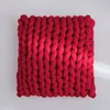 Cushion/Decorative Pillow Style Hand-woven Coarse Wool Filled With Cotton Fabric Thread Woven Cushion Sofa Chair Waist