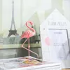 Hoogwaardige elegante roze flamingo hars ornament voor woondecoratie woonkamer tafelblad Desktop kunstmatige bruiloft decor 210924