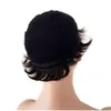 Pixie Cut perruques pleine machine perruques de cheveux humains pour les femmes noires très courte droite sans dentelle avant dames perruque