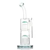 Hookah 12.4 Ramię drzewo Perc Glass Water Bongs mocne platformy Dab Recycler Oil Burner Rura Bong 18,8 mm złącza 4