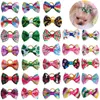 Dog Apparel 100pcs Designs Handmade Pet Hair Bows Bright Color Mixed Grooming Accessories Products237w