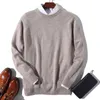 Super Soft 100% Maglione di Cachemire Uomini Pullover Maglione 2021 Autunno Inverno Caldo Jersey Hombre Pull Homme Mens O-Collo Maglioni Y0907