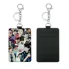 Sublimation Card Holder PU Leather Blank Credit Cards Bag Case Heat Transfer Print DIY Holders With Keychain ZZA12364