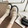 Dress Shoes Vintage School Lolita Style Cross Straps Bandage Elastic Thick-Soled Soft Leather Shoe Girls Mary Jane Platform Pumps
