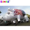 PVC airtight giant inflatable pig balloon with colorful printings outdoor mascot canival animal decoration for parade events