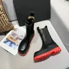 Nouvelles bottes Miss Designer B en cuir véritable Martin Cheville Chaelsea Boot Mode Semelle extérieure en caoutchouc de couleur vague antidérapante Sangle élastique Confort de luxe Chaussures exquises