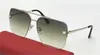 Modeontwerp zonnebril 0065s vierkante metalen halve frame dier decoratieve populaire en veelzijdige stijl UV400 beschermende eyewear topkwaliteit