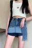 estate coreana moda vintage casual mini gonna in denim donna streetwear jean donna sexy 210507