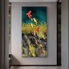 Koi Fish Feng shui karp złota rybki obrazy olejny na płótnie plakaty i grafiki Cuadrosa ścienne zdjęcia do salonu