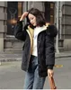 Hooded Winter Jacket Women White Duck Down Tjock Parkas Varm Snow Coat 210819