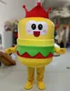 Festival Jurk Voedsel Hamburger Burger Props Mascotte Kostuum Halloween Christmas Fancy Party Dress Cartoon Character Pak Carnaval Unisex Volwassenen Outfit