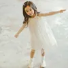 Princess Dress Summer Toddler Kids Baby Girl Tutu Tulle paljettstjärna Formell tävling Chiffon Party Dresses 1-6T