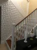 Art3d dekorativa ljudisolerade 3D tapetpaneler i diamantdesign för TV-bakgrund i vardagsrummet i sovrummet, 30x30 cm (33 plattor)