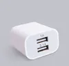 Podwójne ładowarki podróżne USB AU US EU UK Plug 2A Domowy zasilacz sieciowy 2 porty Szybkie szybkie ładowanie dla iPhone 7 8 X 11 12 Samsung HUAWEI Xiaomi LG HTC OPPO Ładowarka ścienna Sony