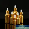 10ml 15ml 20ml 30ml 50ml 100 ml dimma sprayflaska guld silver eterisk oljeglas dropper flaska emulsion pump behållare 15 st