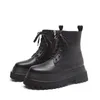 GAI GAI GAI 2021 Top Martin Botas para mujer Triple Negro Blanco Pistacho Frost Plataforma Tobillo Botín Punta redonda Aumento