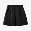 Metal Chain Decorative Pleated Skirt Female High Waist A-line Mini Dress For Women Temperament Summer GX1245 210421