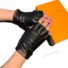 Klasyczne krótkie rękawiczki bez palców super miękkie skórzane rękawicy jesienne zimowe ciepłe mittens Lady Motorcycling Windproof Three241t