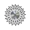 Wall Clocks Two Colors Optional Modern Creative Design Clock Mute Metal Diamond Craft Home Decoration Bedroom Living Room Fashion