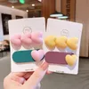 Hair Accessories Love Ornaments Clips For Girls 2/4/6/10pcs/Set Candy Colors Sweet Kids Hairpins Fashion 2021
