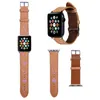 Brand Smart Straps Apple Watch Strap 1 2 3 4 5 6 SE Apple Leather Chain Watch Band Fashion Women Men Wristband 38 40 42 44 MM 21120407XS