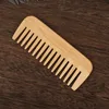 Naturliga Bamboo Wood Comb Beard Combs Massage Hårborstar 14x5cm