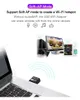Scheda Lan di rete adattatore Mini USB Wifi da 1200Mbps per PC Dongle Wifi Dual Band 24G5G Ricevitore WiFi Wireless Desktop Laptop4539520