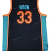 Nikivip Navire des États-Unis Jackie Moon # 33 Flint Tropics Semi Pro Movie Maillot de basket-ball pour hommes All Stitched Black Top Quality Jerseys