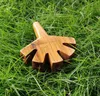 Classic Five Holes Wooden Cigarette Cones Holder with Portable Carry Smoking Accessories Easy to Use and Clean