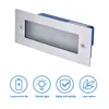 120V LED STAP LICHT INDIRE BUIDEN STRATION LICTEN MET Junction Box IP65 Waterdicht 3000K Warm Wit 7W Wandbevestiging Rechthoek Traplampen voor Pathway oprit