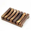 Creative Soap Box Wood Soap Rack Badrum Naturligt bambu tvålskål Hushåll elleveranser T5007638396560