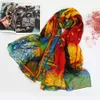 Utomhusskydd Populärt Sun Women039s broderi Sjal Blomma Silk Scarf Women Ice3837681